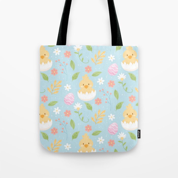 Happy Easter Chicken Collection Tote Bag