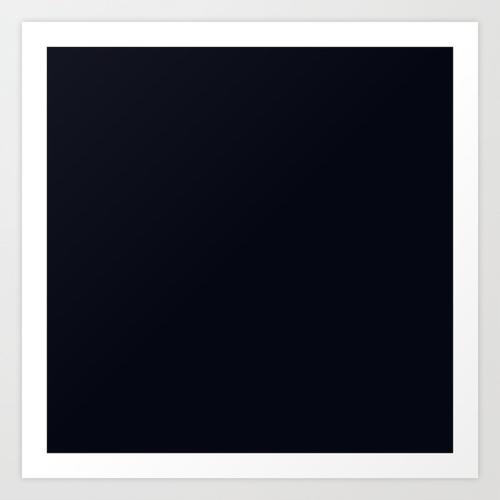 Blue-Black Charcoal Art Print