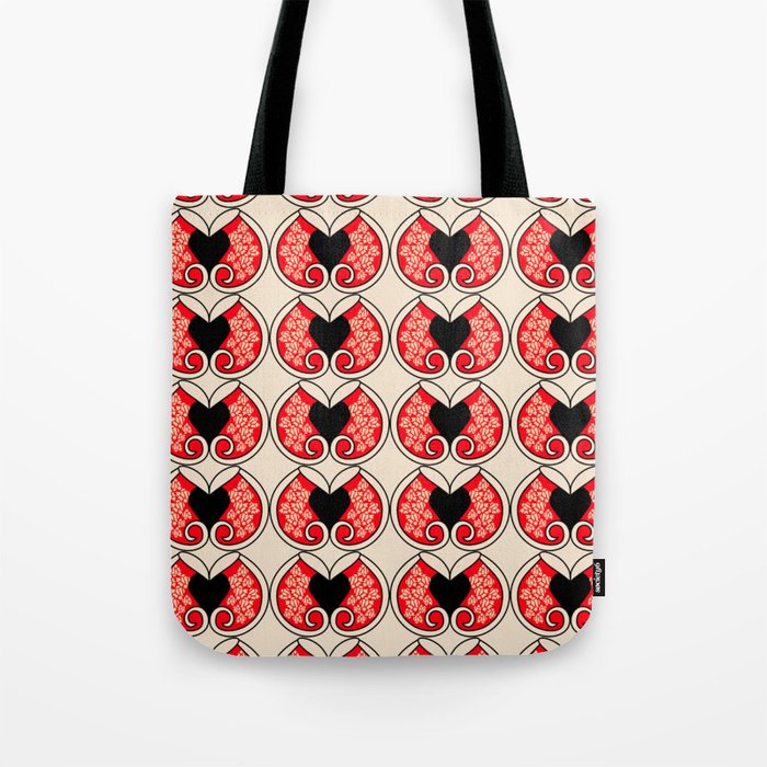 Laced Heart Tote Bag