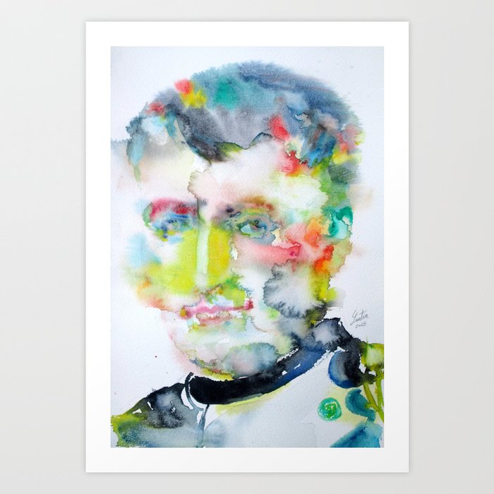 NAPOLEON - watercolor portrait Art Print