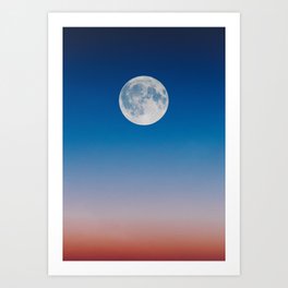 the moon Art Print