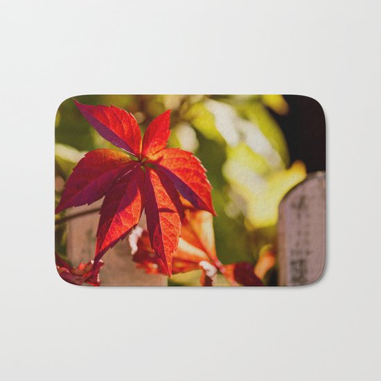Red Autumnlights- Indian Summer VI Bath Mat