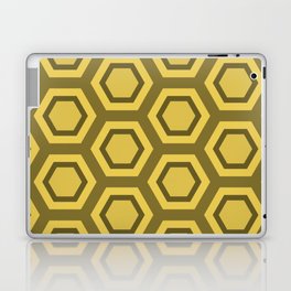 Yellow Honeycomb Laptop Skin