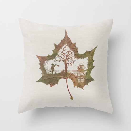 A Fall Story Throw Pillow