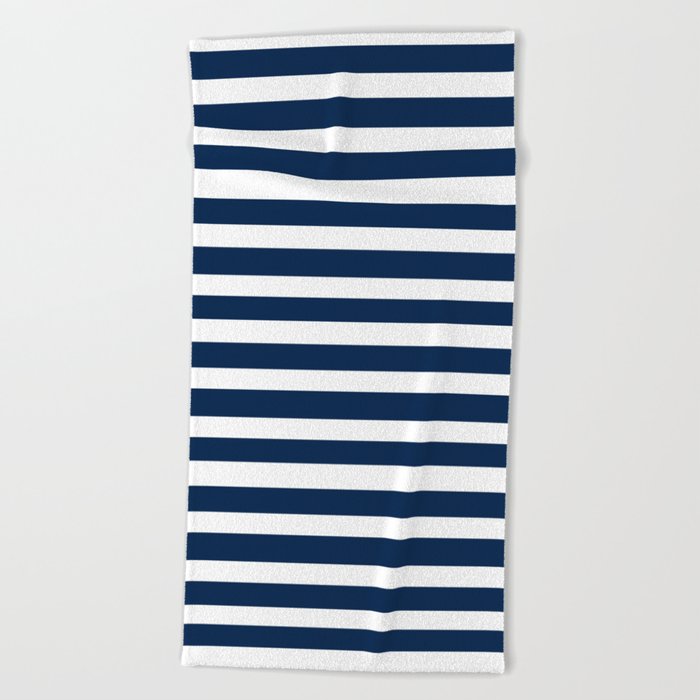 Navy-White ( Stripe Collection ) Beach Towel