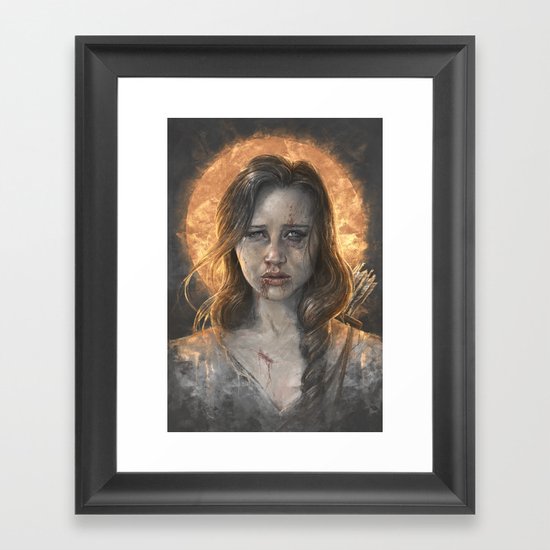 Katniss Framed Art Print