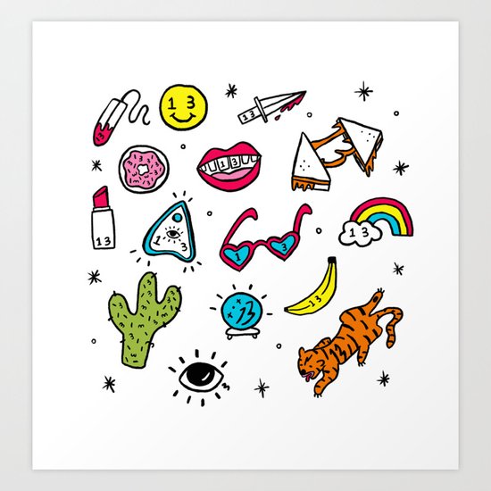 Friday The 13th Flash Sheet Art Print By Wawawawick Society6