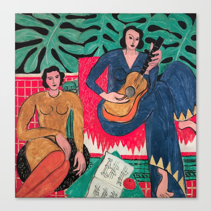 Henri Matisse - The Music (La Musique) Canvas Print