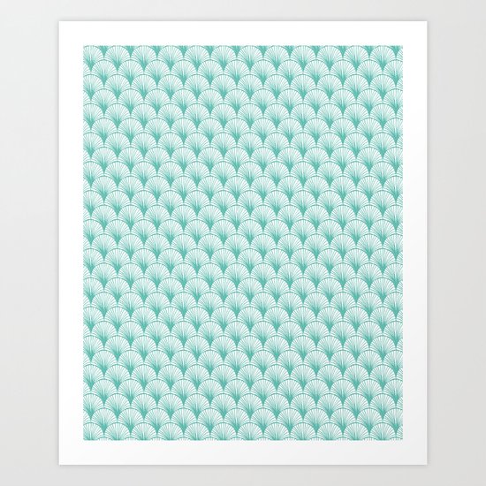 Graphic feather Art Print