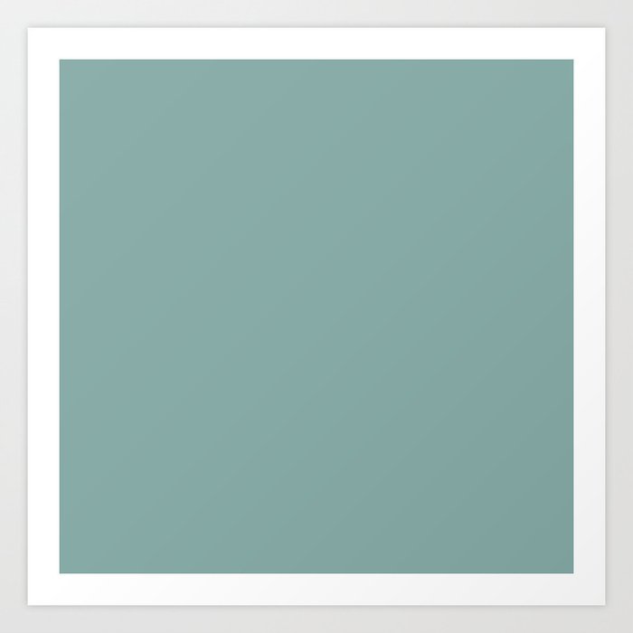 Solid Colors Series - Desaturated Light Cyan Art Print by Lena Photo Art |  Society6