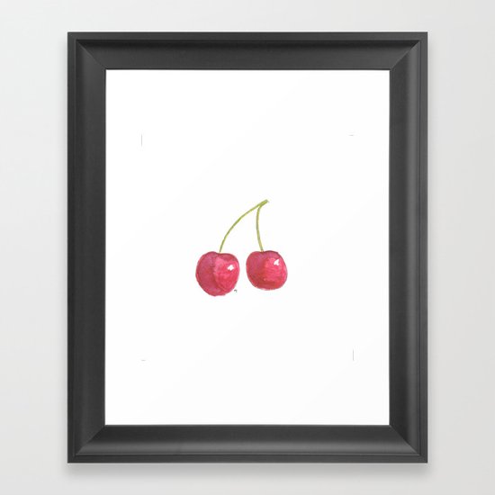 cherries Framed Art Print
