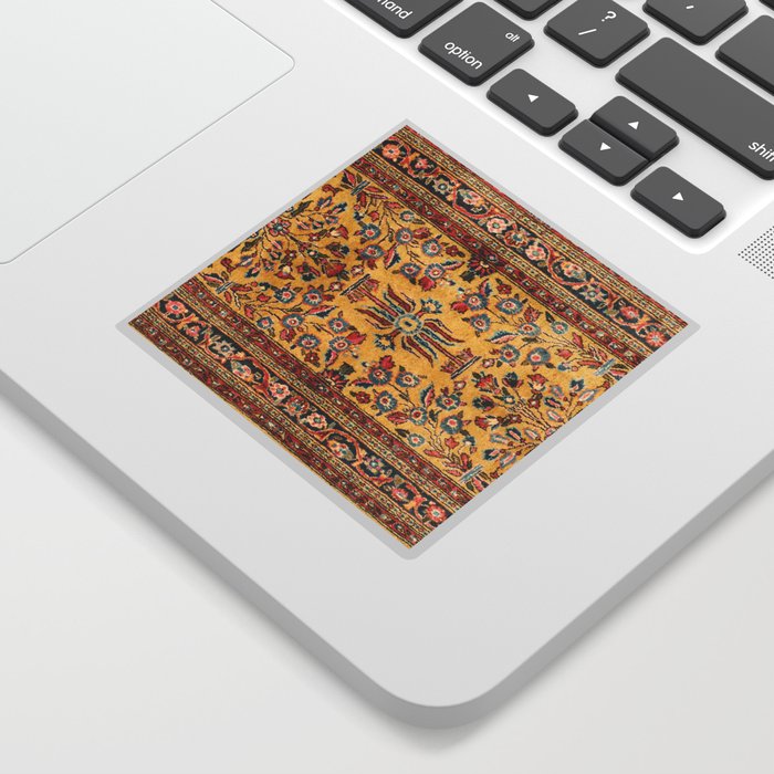 Kashan  Antique  Persian Rug Print Sticker