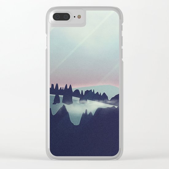 Castle in the Mountains Clear iPhone Case