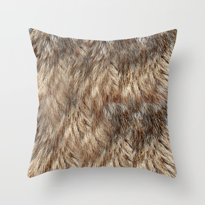 Alaska Faux Fur Throw Pillow