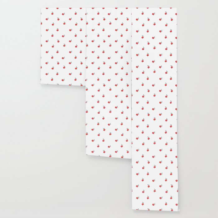 Cute Apples Wallpaper By Cozy Designs Society6