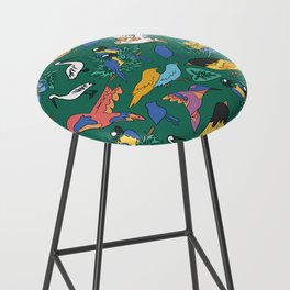 Emerald Winston bird shirt collection Bar Stool