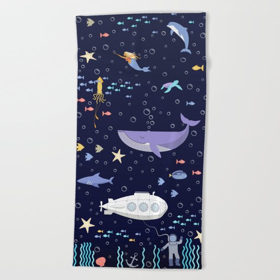 Under the sea Beach Towel