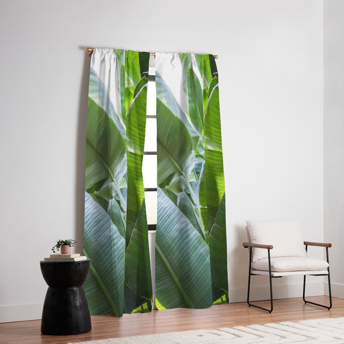 Banana Leaves Green Home Decor Art Print Tropical Plant