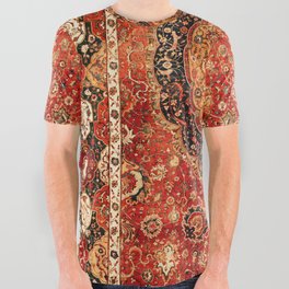 Seley 16th Century Antique Persian Carpet Print All Over Graphic Tee