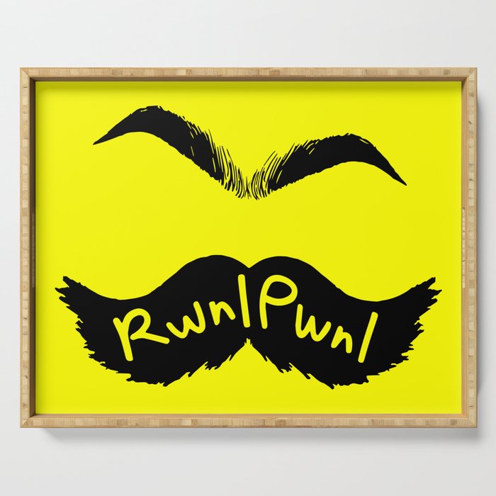 RwnlPwnl Mustache Serving Tray