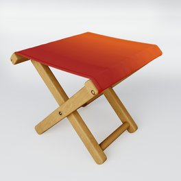 Ombre in Red Orange Folding Stool