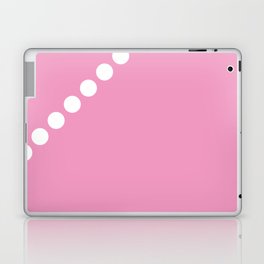 Pink and White Polka Dots Laptop Skin