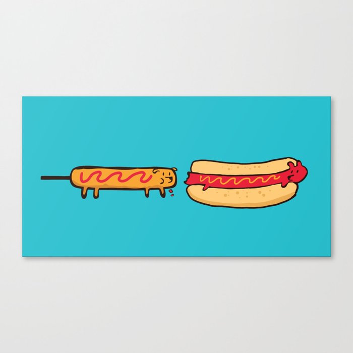 Dog Eat Dog World Canvas Print