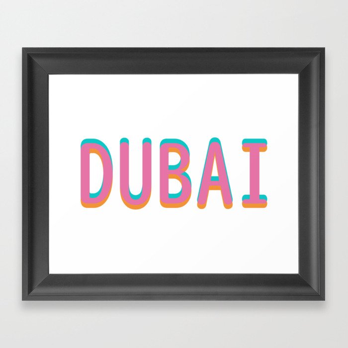 Leisure Time in Dubai Framed Art Print