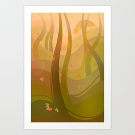 Enchanting Autumn Forest Art Print
