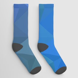 Multicolor green, blue polygonal illustration, which consist of triangles. Geometric background in Origami style with gradient. Triangular design Socks