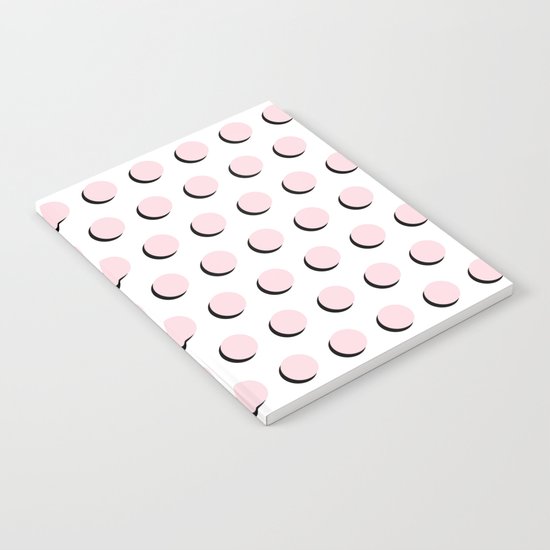 Pantone rose quartz minimal polka dots modern abstract circle illustration trendy hipster minimalism Notebook