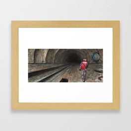 The tunnel Framed Art Print