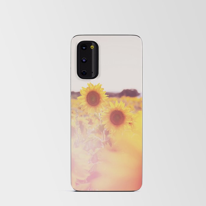 Colorful Sunflower Field Android Card Case