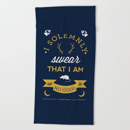 Marauder's Map Beach Towel