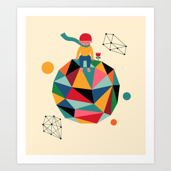 Lonely planet Art Print