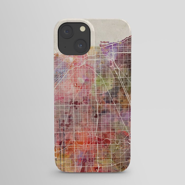 Chicago map iPhone Case