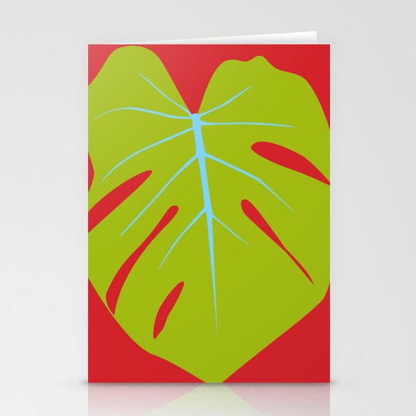 Tropical Leaf - Young Monstera Stationery Cards