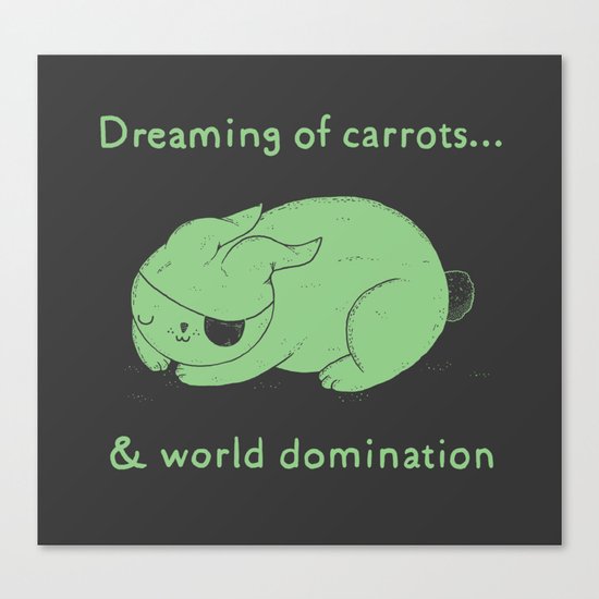 Dreaming of carrots Canvas Print