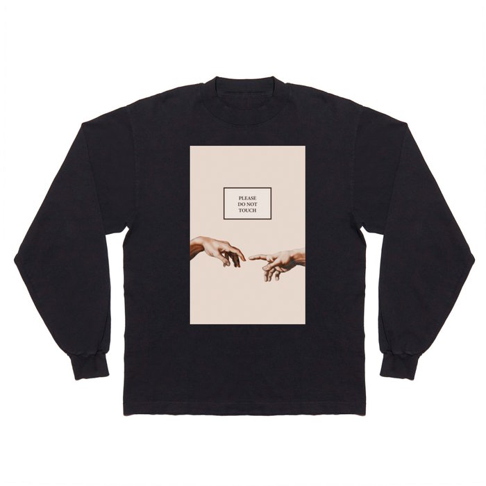 The Creation of Adam by Michelangelo Long Sleeve T Shirt