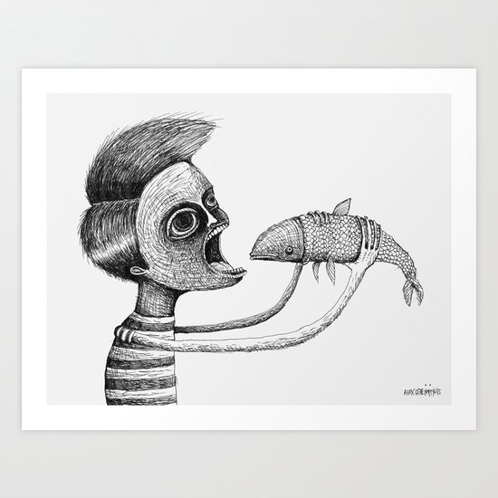 'Hungry' Art Print