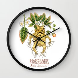Herbology-Mandrake Wall Clock