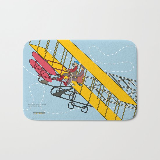 Wilbur and Orville Wright, 1903 Bath Mat