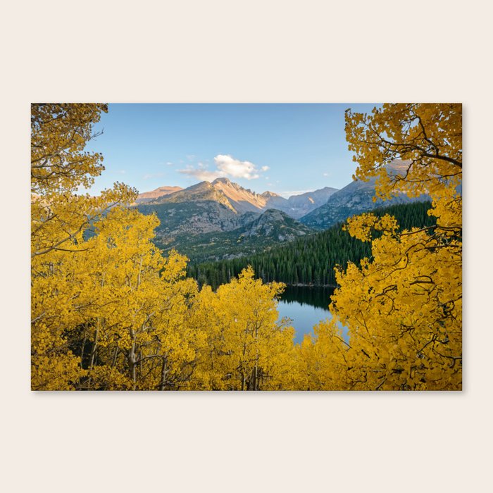 Bear Lake Autumn Colorado Rocky Mountain National Park Fall Landscape Canvas Print By Landscapephotoart Society6