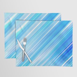 ABSTRACT BLUE DIAGONAL. Placemat