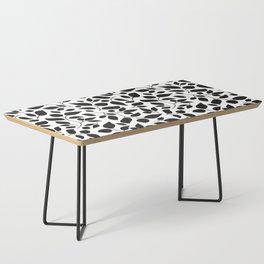 Black and white floral silhouette pattern Coffee Table