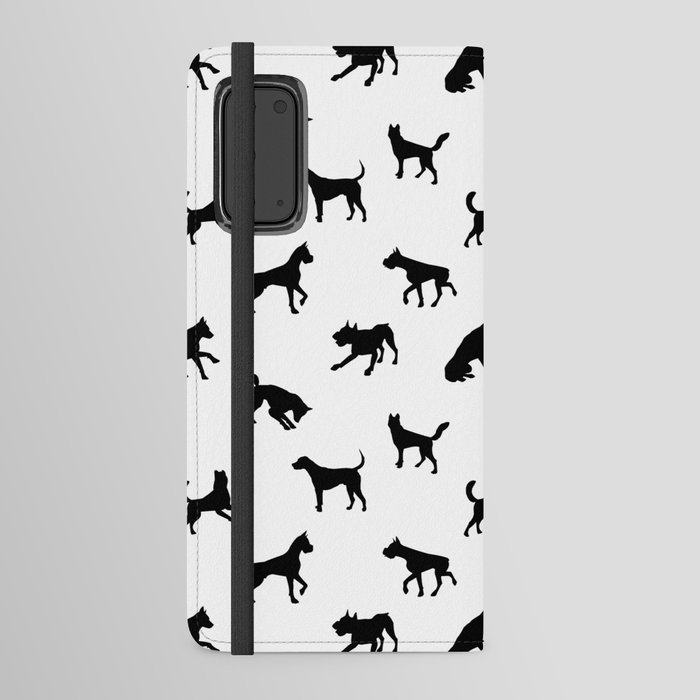 Puppies,dogs,pattern,animals,Scandinavian style  Android Wallet Case