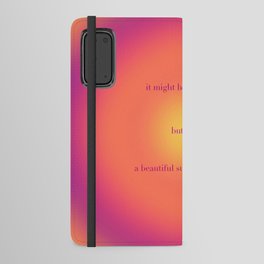 a beautiful sunset in my mind 1 Android Wallet Case