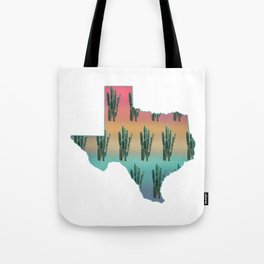 Sunset Cactus Texas Tote Bag