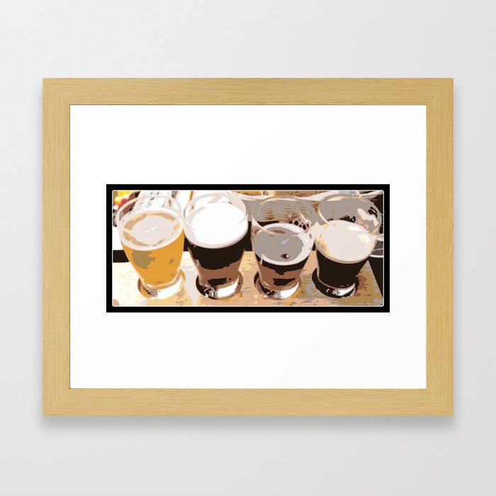 Beer Flight Sampler | Nadia Bonello Framed Art Print