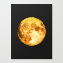 Golden Moon - Abstract Art Print Canvas Print